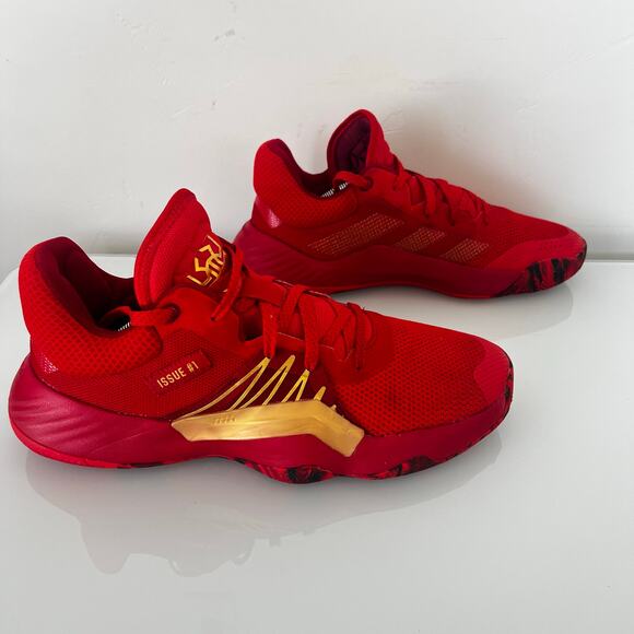 Adidas Men's EG0490 Red Marvel D.O.N Issue 1 Spider Size 12 Basketball Shoes - Picture 6 of 11
